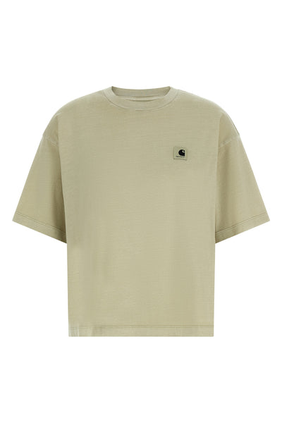 nelson t-shirt in lightweight used-effect garment-dyed cotton jersey