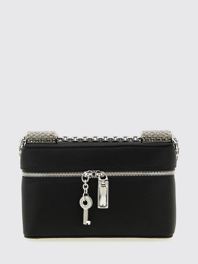 sicily satin bag with rhinestone pavé tubes