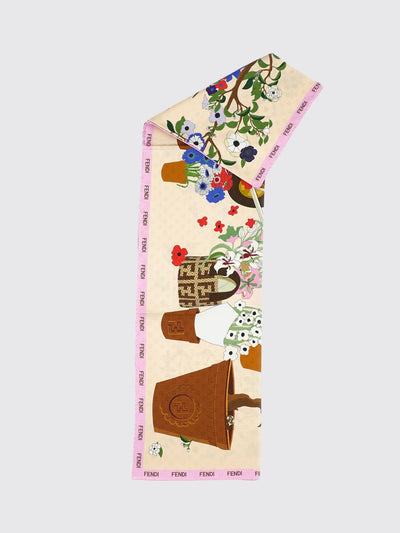 printed silk scarf