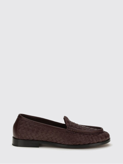 silenzio intrecciato leather loafers