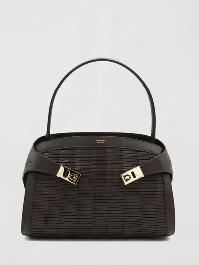 hug bag in woven leather
