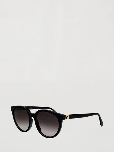 rounded sunglasses in acetate with ff monogram logo detail