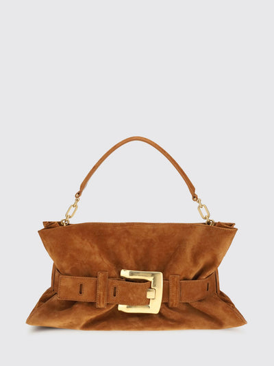 anthem mini gathered suede bag