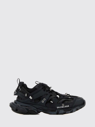 track piercing mesh trainers with jewel applications