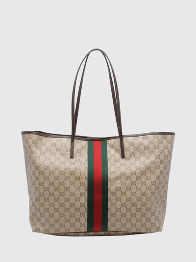 tribeca monogram jacquard shoulder bag with double handle