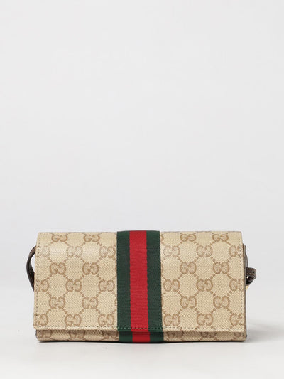 gg canvas mini top handle bag with web stripe