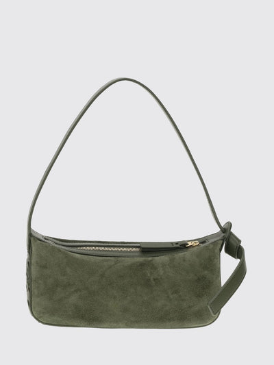 small nodo intrecciato suede shoulder bag
