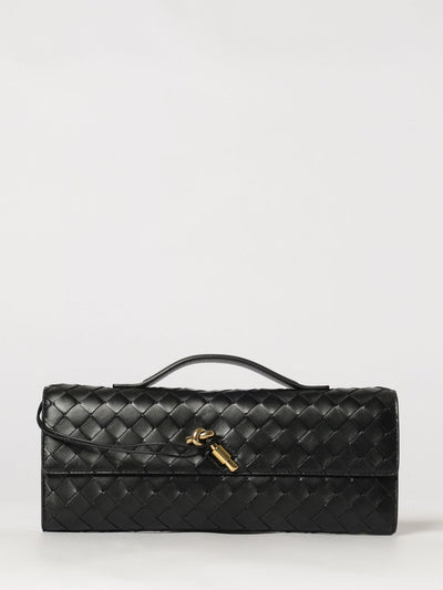 medium andiamo intrecciato lambskin top handle bag