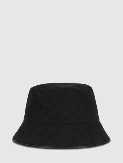 gg monogram jacquard bucket hat in cotton blend fabric