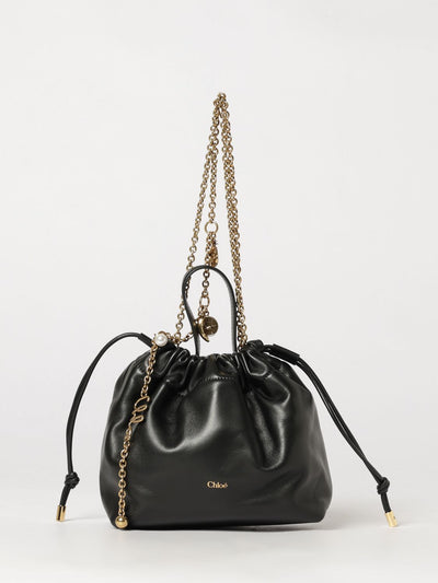 icons mini bucket bag chloé in nappa leather with chain strap