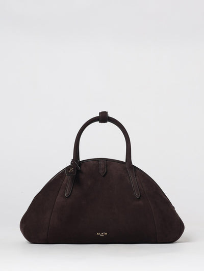 purse handbag in suede calfskin leather with double handle