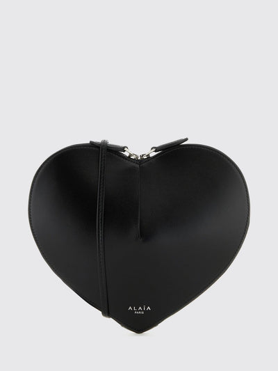 le cœur heart-shaped leather crossbody mini bag with zip closure