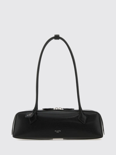 le teckel rectangular leather shoulder bag with double handle