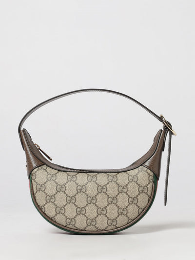 ophidia rounded mini top handle bag in gg supreme canvas