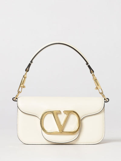 small locò shoulder bag in leather with vlogo signature