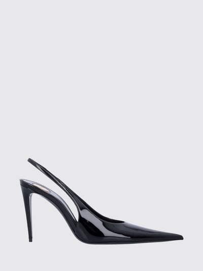 guermantes patent leather slingback pumps with stiletto heel
