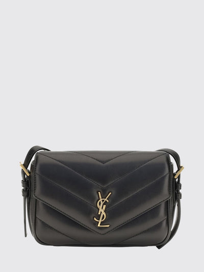 loulou mini bag in matelassé lambskin with flap