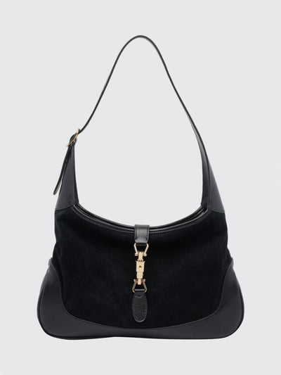 jackie 1961 medium grained leather shoulder bag with piston closure
