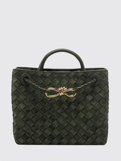 andiamo small intrecciato calf leather handbag