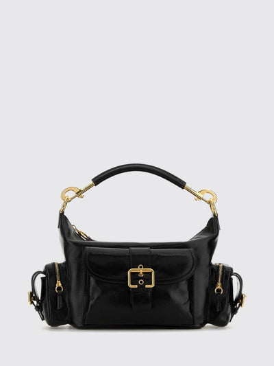 chloé smooth calfskin leather shoulder bag with removable strap