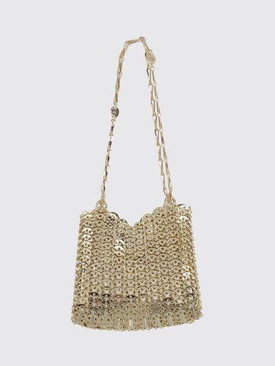 iconic chain 1969 metallic mesh shoulder bag