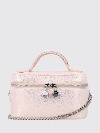 mini falabella vanity bag in eco alter mat with woven handle