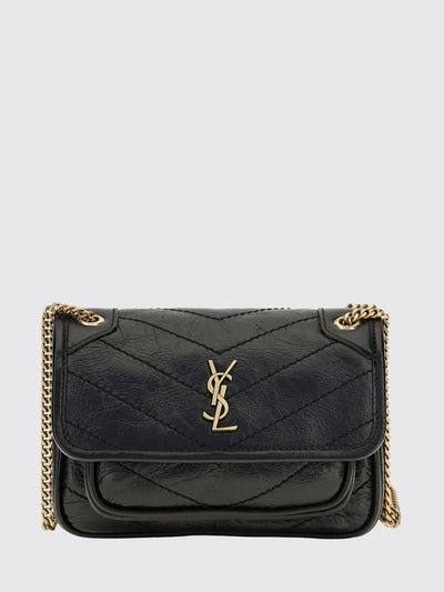niki mini bag in quilted calf leather with ysl monogram