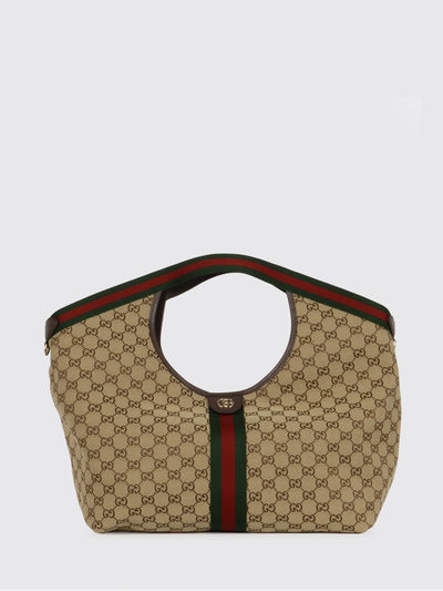 giglio double handle shoulder bag in gg monogram jacquard