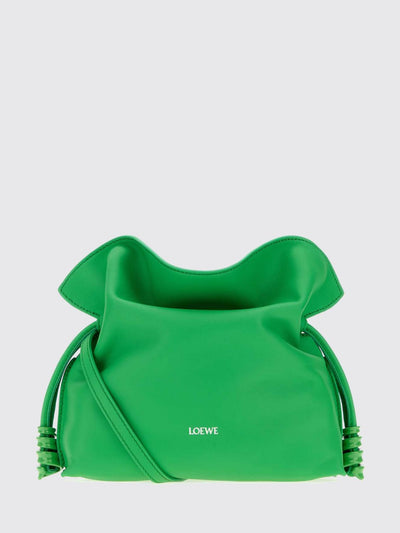 coil flamenco mini bucket bag in calfskin leather with drawstring