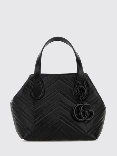 gg marmont mini top handle bag in matelassé chevron nappa