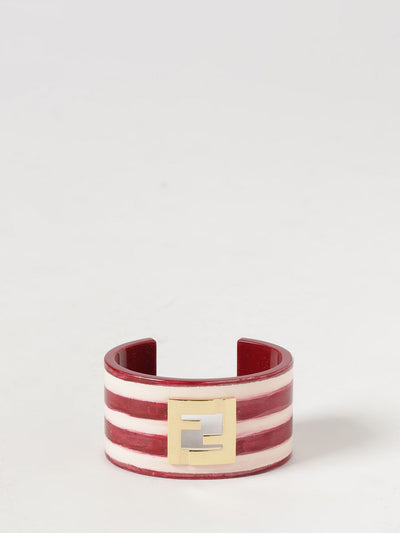 resin bangle bracelet with ff monogram and stripe motif