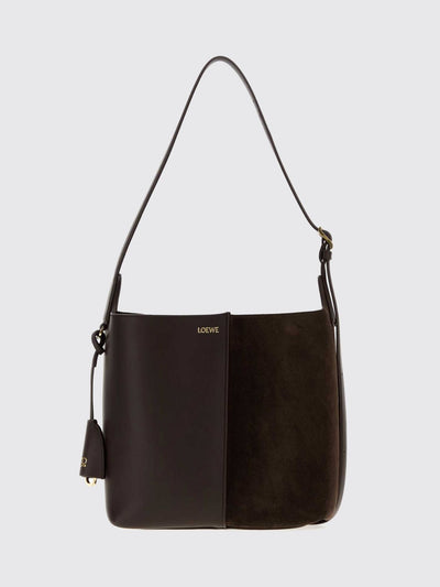 bilbao shoulder bag in smooth and suede calfskin