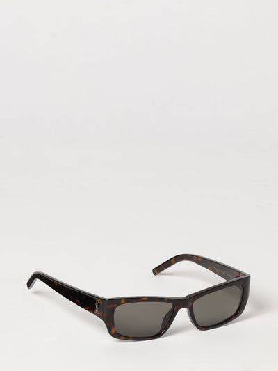 tortoiseshell acetate sunglasses with ysl monogram