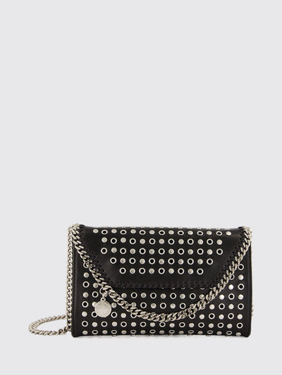falabella eco alter mat mini crossbody bag with studs
