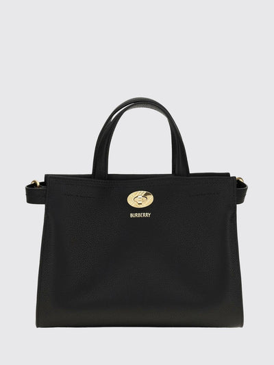 cotswolds small calfskin leather tote bag with check motif