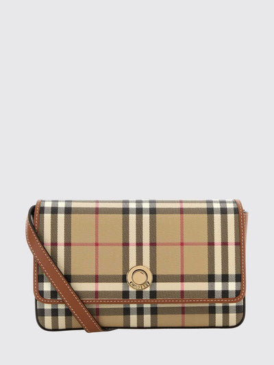 hampshire crossbody bag in vintage check canvas with flap closure