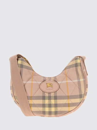 horseshoe crossbody bag in quilted twill with vintage check pattern