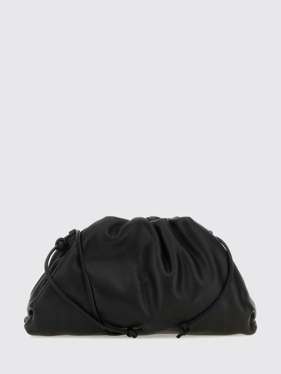 draped calfskin leather mini bag with a thin shoulder strap