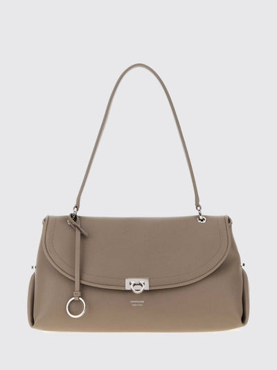 sofia 2026 medium shoulder bag in smooth calf leather