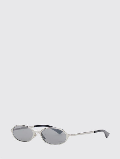 cat-eye acetate sunglasses with metal bridge