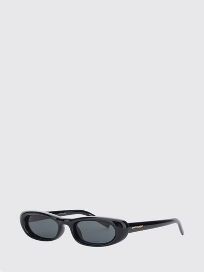 cat-eye acetate sunglasses with printed logo