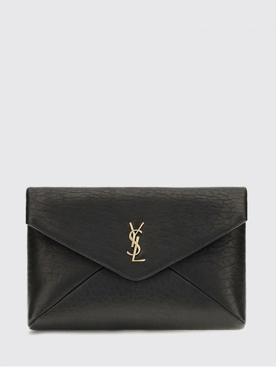 ysl monogram lambskin envelope clutch