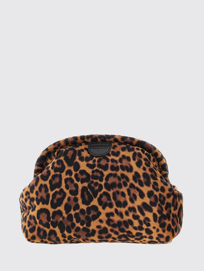 falabella animalier print clutch with chain strap