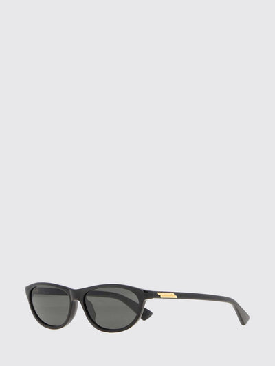 oval-shaped cat-eye sunglasses in acetate