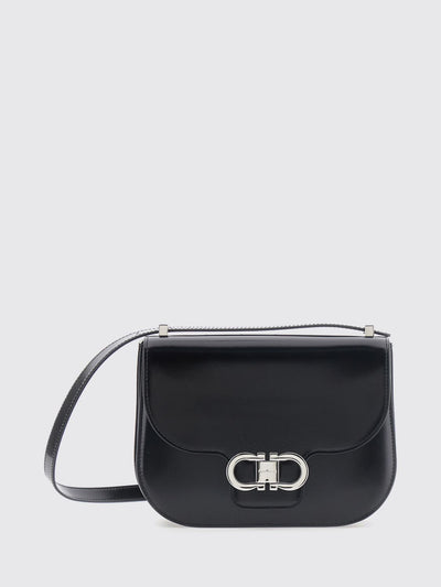 double gancini mini calfskin crossbody bag