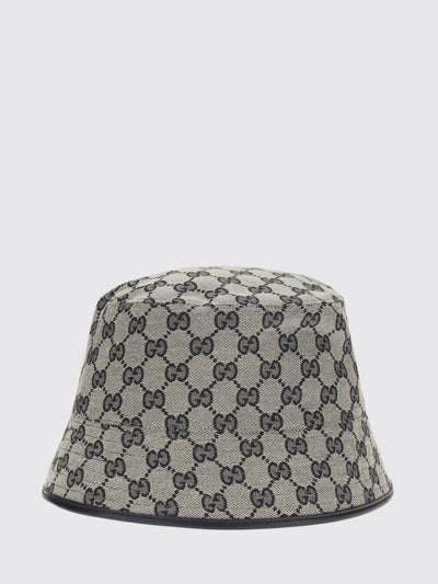 gg supreme monogram bucket hat with medium brim