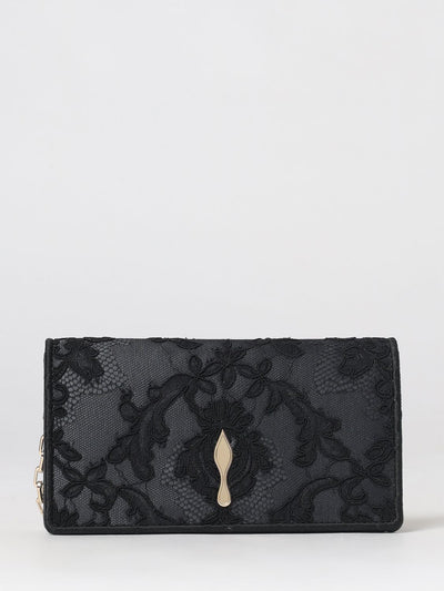 bettina embroidered lace mini bag with chain strap