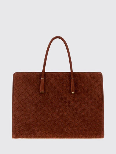 barbara woven suede leather shoulder bag