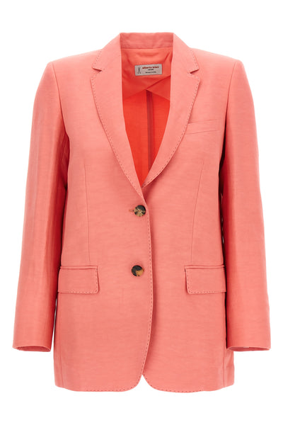 america blazer in unlined linen blend
