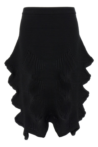 linkage knitted skirt
